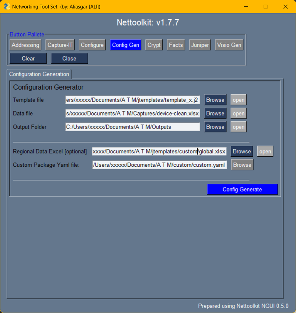 configuration generator